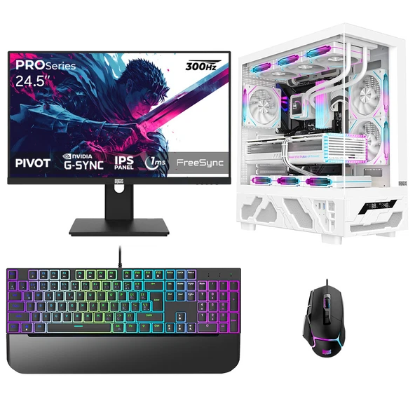 Dragos DRx8040 i7 14700KF 16GB Ram 512GB M2 NVMe SSD 16GB RTX5060Ti 24.5 İnç 300Hz 1ms Oyuncu Oem Paket ürün görseli 1
