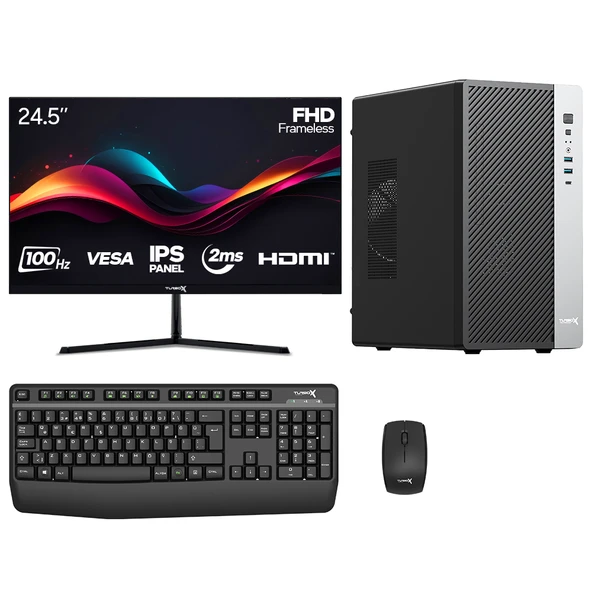 Turbox Tx6703 i7 3770 16GB Ram 512GB SSD 24.5 inç Monitör Oem Paket ürün görseli 1