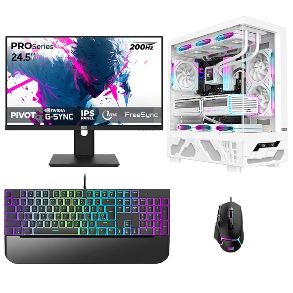 Dragos DRx7996 i5 14400F 16GB Ram 512GB M2 NVMe SSD 12GB RTX5070 24.5 İnç 200Hz 1ms Oyuncu Oem Paket ürün görseli 1