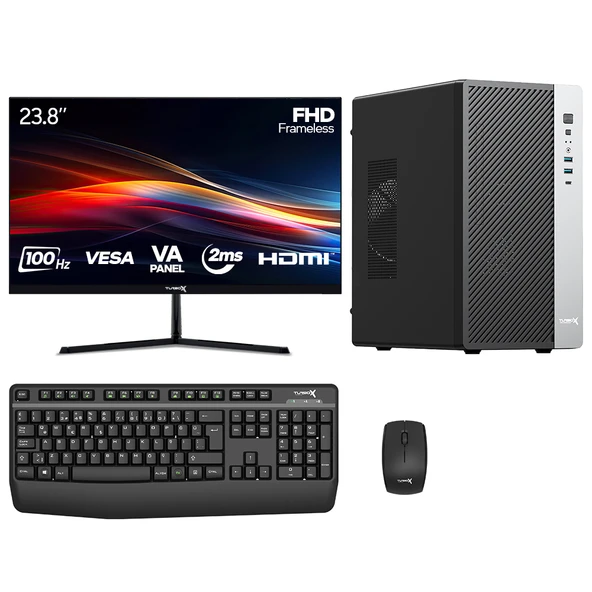 Turbox Tx6972 i5 10400 16GB DDR4 Ram 256GB NVMe SSD 23.8 inç Monitör Oem Paket ürün görseli 1