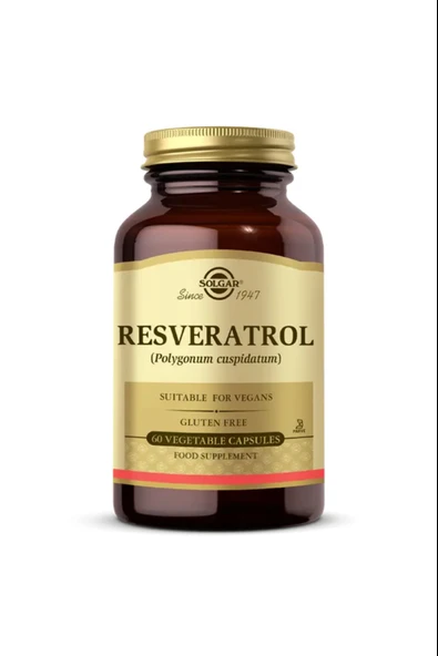 Solgar Resveratrol 60 Kapsül ürün görseli 1