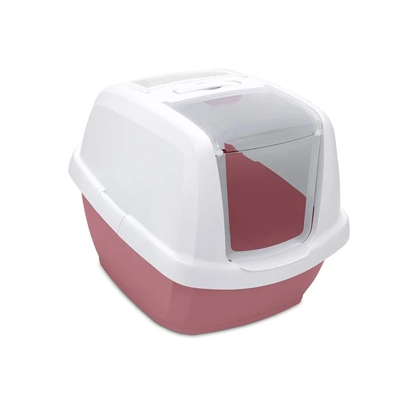 Imac Maddy Junıor Kapalı Kedi Tuvaleti Pembe/beyaz 57x43x41cm ürün görseli 1