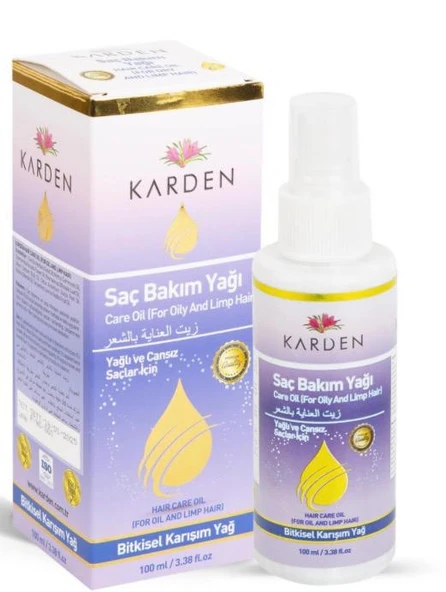 Karden Saç Bakım Yağı Yağlı  Ve Cansız Saçlar İçin 100 Ml ürün görseli 1