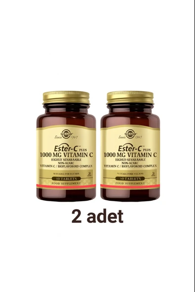 Solgar Ester-C Plus 1000mg 30 Tablet 2 Adet ürün görseli 1