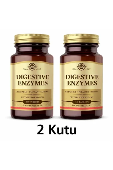 Solgar Digestive Enzymes 50 Tablet 2 Adet ürün görseli 1