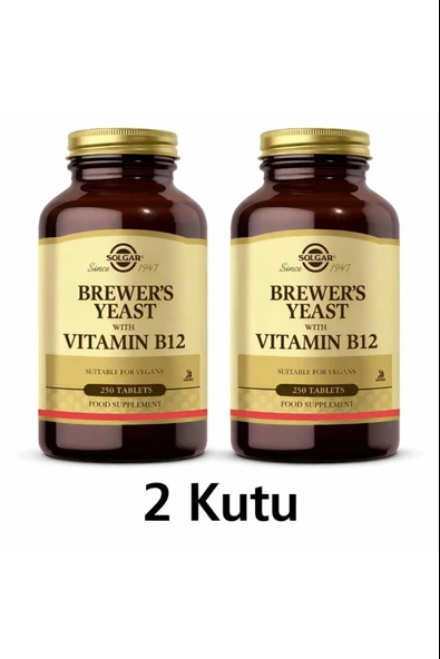 Solgar Brewer's Yeast With Vitamin B12 250 Tablet 2 Adet ürün görseli 1