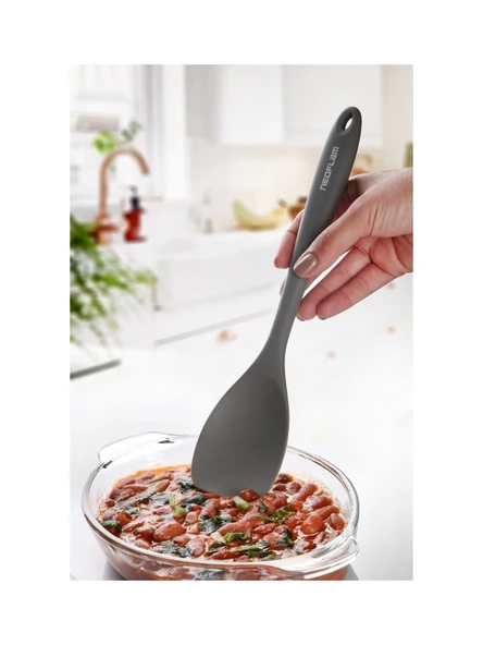 Neoflam Silikon Derin Spatula Gri ürün görseli 1
