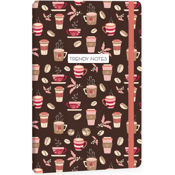 Keskin 13*21 80 Yp.Çiz.Trendy Notes Coffee Time Def. -Pembe ürün görseli 1