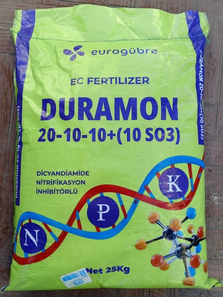 Duramon 20-10-10 + (10 SO3) NPK 25 Kg İnhibitörlü Akıllı, Yeşil Gübre ürün görseli 1
