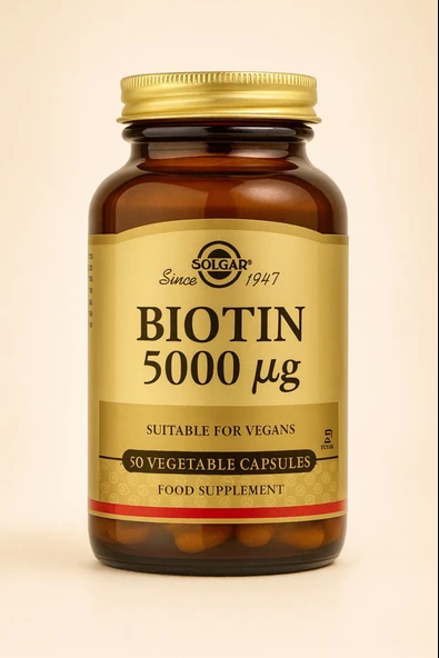 Solgar Biotin 5000 Mcg 50 Kapsül ürün görseli 1