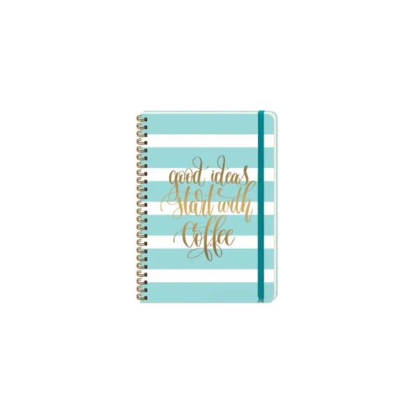 Keskin Color 410282-99 A5 Daily Notes Muse Spiralli Sert Kapak Defter ürün görseli 1