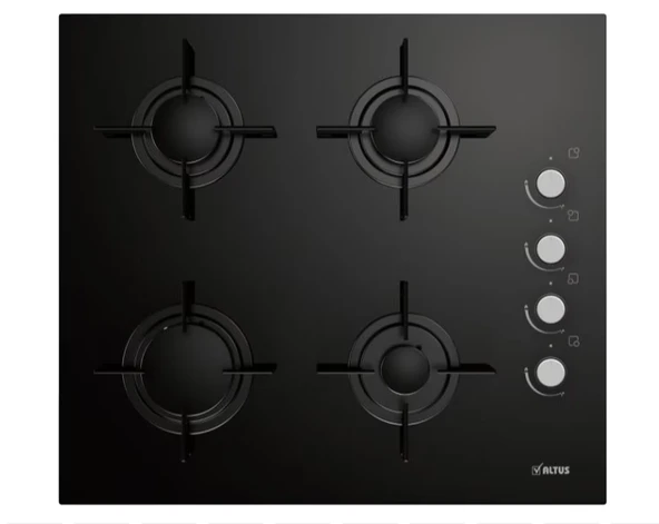 Altus AL-89 GB Siyah Cam Set Üstü Ocak ürün görseli 1