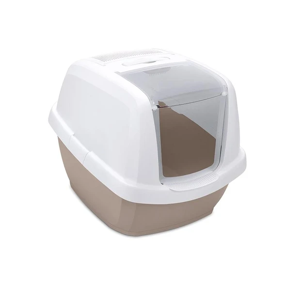 Imac Maddy Junıor Kapalı Kedi Tuvaleti Bej/beyaz 57x43x41cm ürün görseli 1