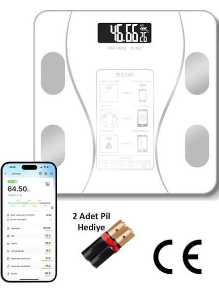 ALC QL-DB003 Dijital Vücut Tartısı Beyaz ürün görseli 1