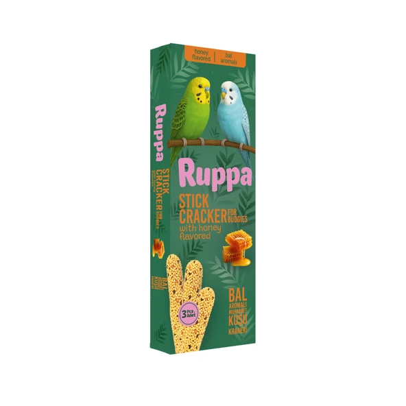 Ruppa 3Lü Bal Aromalı Muhabbet Kuşu Krakeri ürün görseli 1