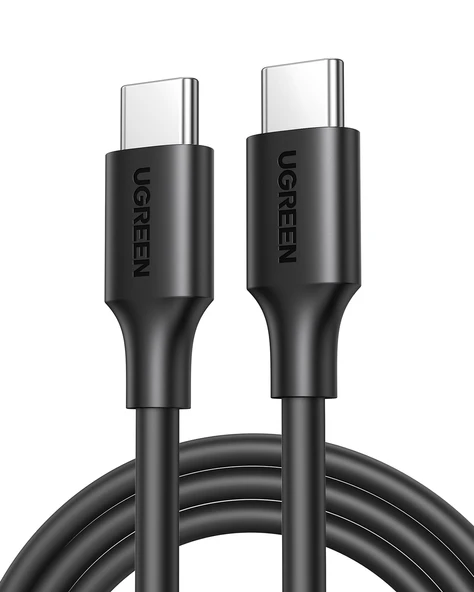 UGREEN USB-C 60W 3A QC PD Hızlı Şarj Kablosu, 1 m, Siyah, 50997 ürün görseli 1