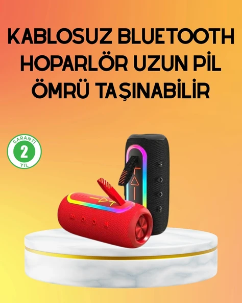 Yüksek Ses Kaliteli Kablosuz Hoparlör Led Işıklı ürün görseli 1