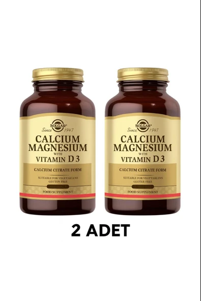 Solgar Calcium Magnesium Vitamin D3 150 Tablet 2 Adet ürün görseli 1