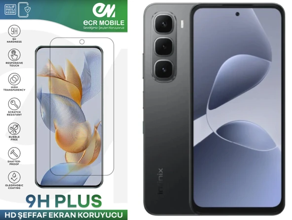Infinix Hot 60i 4G ile Uyumlu HD Şeffaf 9H Nano Ekran Koruyucu ürün görseli 1