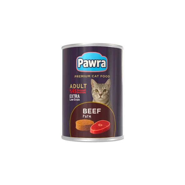 Pawra Yetişkin Kedi Dana Etli Pate Konserve 400 gr ürün görseli 1