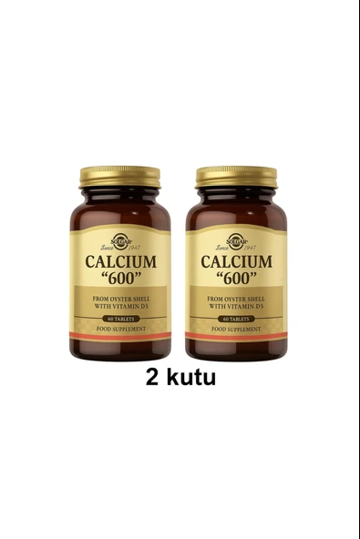 Solgar Calcium Oyster Shell 600 Mg 60 Tablet 2 Adet ürün görseli 1