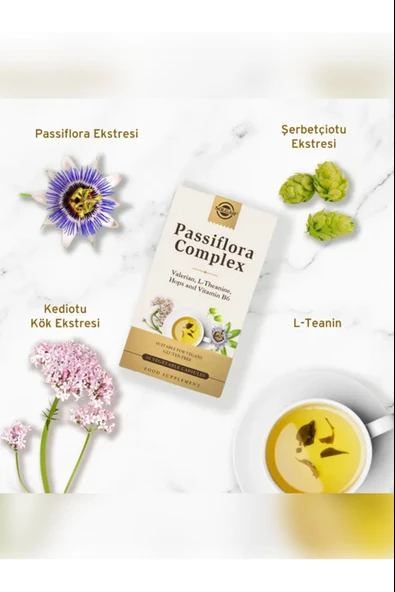 Solgar Passiflora Complex 30 Kapsül - Resim 3