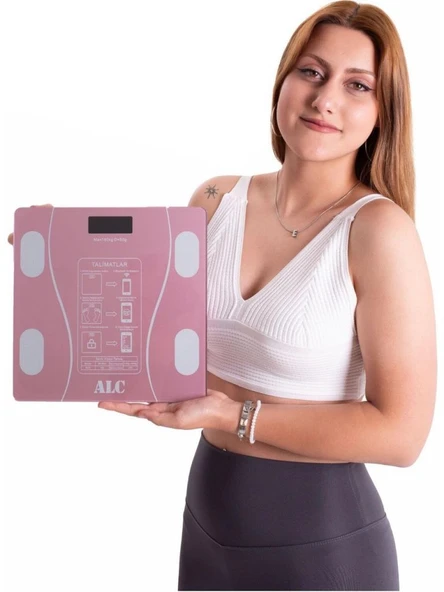 ALC QL-DB003 Dijital Vücut Tartısı Pembe ürün görseli 1