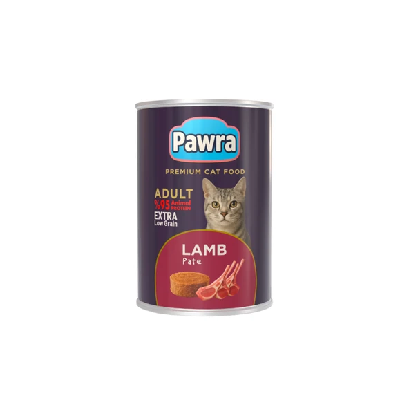 Pawra Yetişkin Kedi Kuzu Etli Pate Konserve 400 gr ürün görseli 1