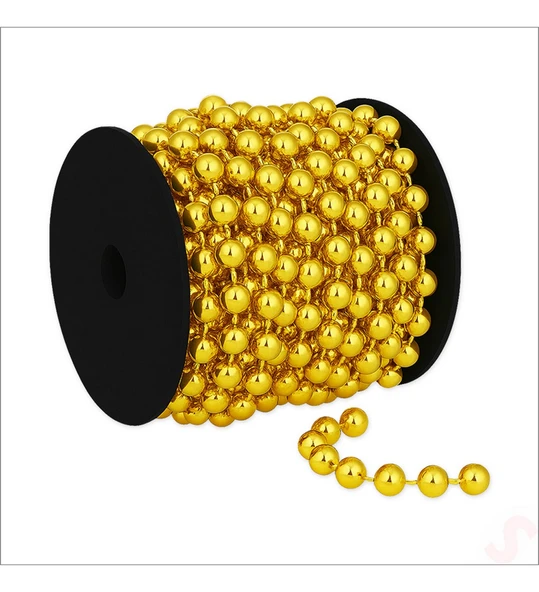 Zincir Boncuk Makara 6mm x 8mt - Altın ürün görseli 1