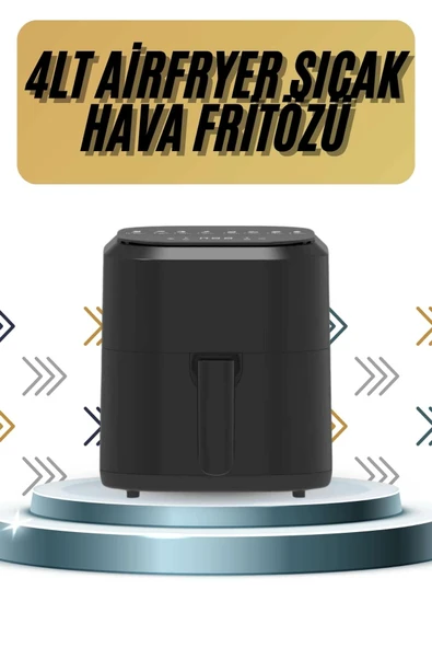 4l Airfryer Hazneli Ha Fritözü Yağsız Fritöz Taşınabilir Fırın İşlevi Gören Pratik ürün görseli 1