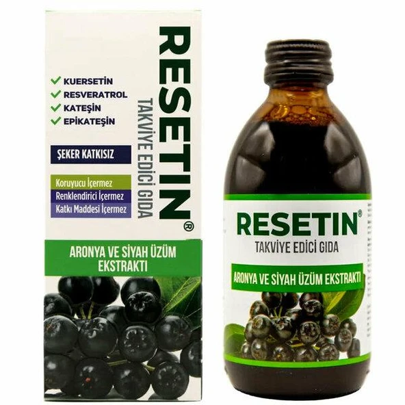 Resetin Aronya ve Siyah Üzüm Ekstraktı 250 ml ürün görseli 1