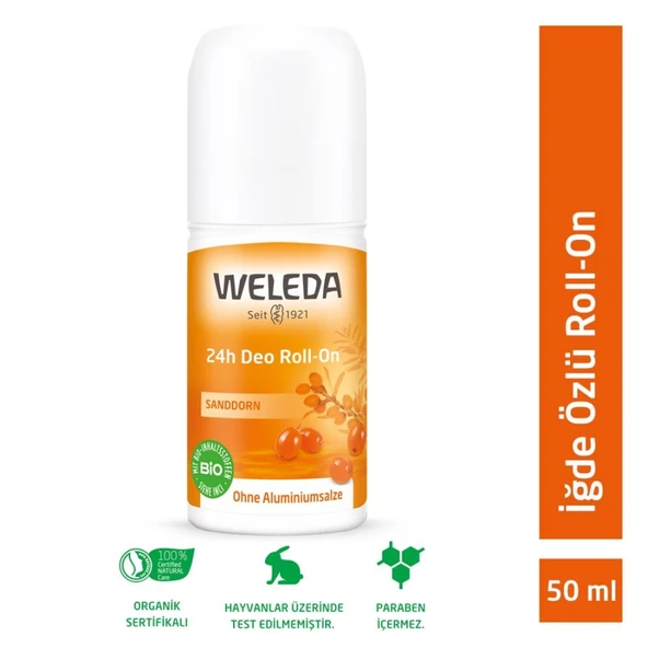 Weleda Yabani İğde Özlü Doğal Roll-On Deodorant 50ml ürün görseli 1