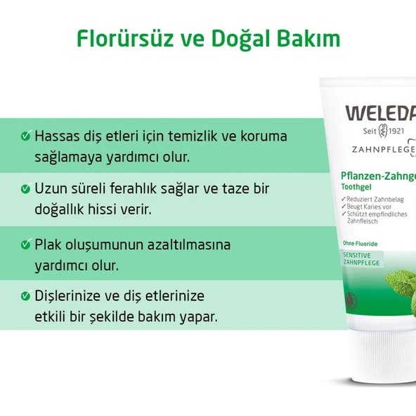 Weleda Bitki Özlü Organik Diş Macunu 75ml - Resim 2
