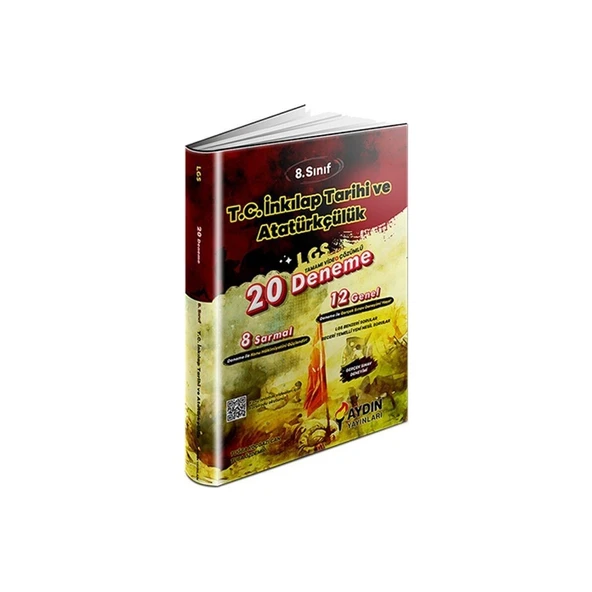 8. Sınıf LGS T.C İnkılap Tarihi ve Atatürkçülük 20 Deneme Video Çözümlü Aydın Yayınları ürün görseli 1