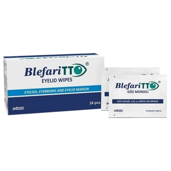 TTO Blepharitto Göz Çevresi Temizleme Mendili 24 Adet ürün görseli 1