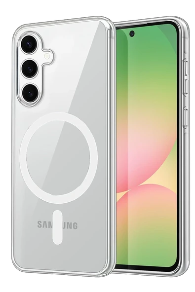 Newface Samsung Galaxy A36 Combo Sert Şeffaf Magsafe Kapak - Şeffaf ürün görseli 1