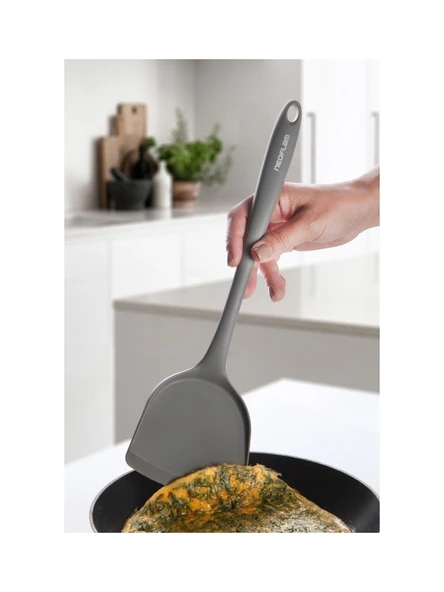 Neoflam Silikon Geniş Spatula Gri ürün görseli 1