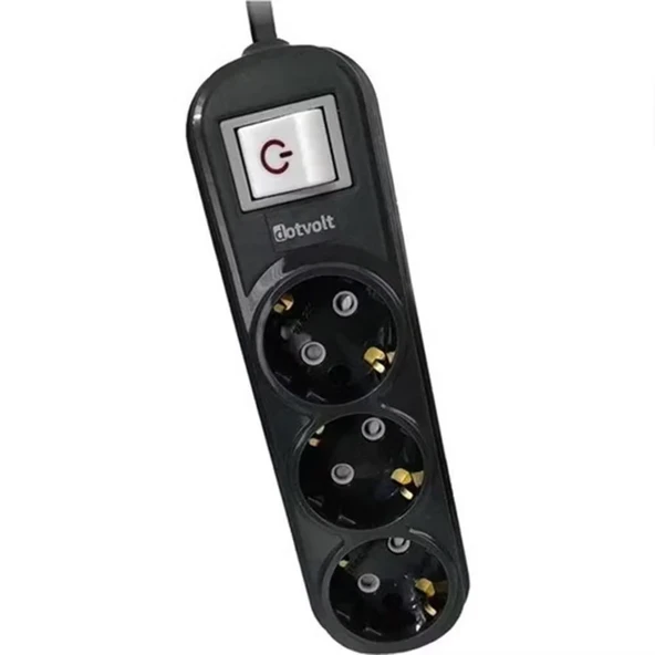 DOTVOLT SURGE HUNTER 3-3'LÜ AKIM KORUMA PRİZİ-350J ürün görseli 1