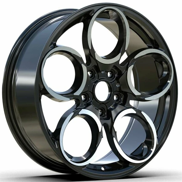 LJA-A1172-08 8.0x18" 5x98 ET40 67.1 Black 18 İnç Jant Takımı (4 Adet) ürün görseli 1