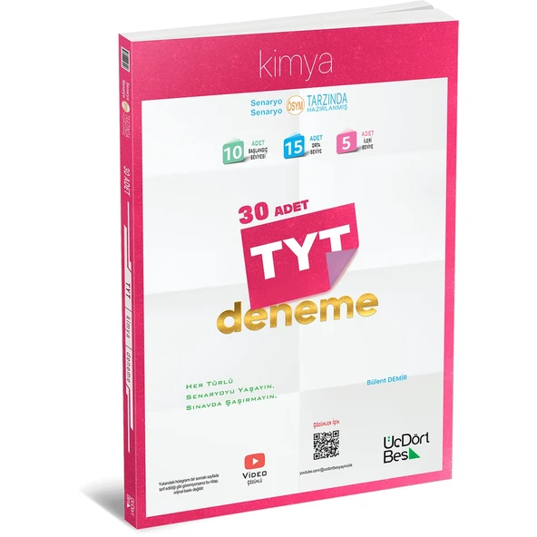 2025 TYT Kimya 30lu Deneme Üç Dört Beş Yayınları ürün görseli 1
