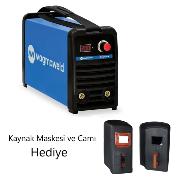 Magmaweld Megastick 200 Amper Kaynak Makinesi + Maske Hediyeli ürün görseli 1