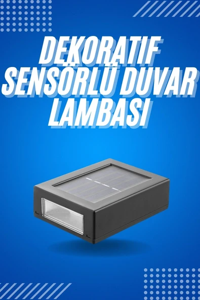 Solar Güneş Enerjili Çift Taraflı Duvar Lambası Çift Taraflı Duvar Lamba Güneş Enerjili ürün görseli 1