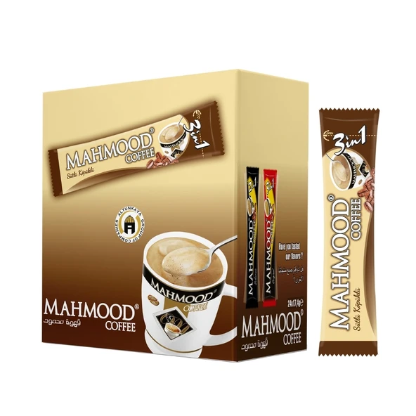 Mahmood Coffee 3ü1 Arada Sütlü Köpüklü Hazır Kahve 24 Adet X 17,4 gram ürün görseli 1