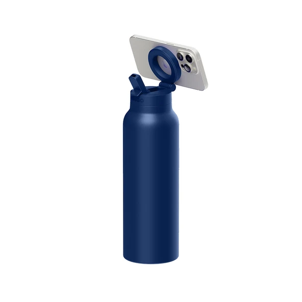 Ringo Pro Pipetli, Telefon Tutuculu Termal Çelik Termos 710 ml Mavi ürün görseli 1