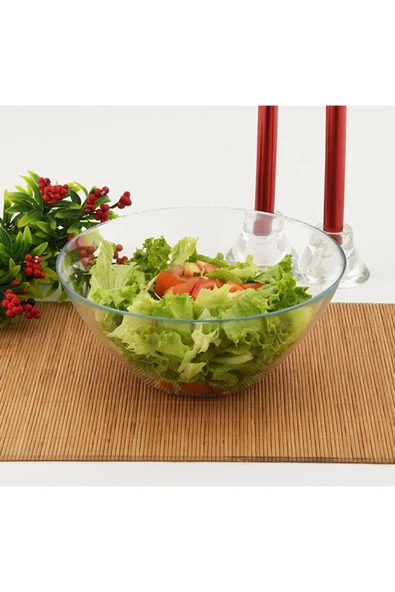 Paşabahçe iconic cam kase - çok amaçlı sunum salata servis karıştırma kasesi ürün görseli 1
