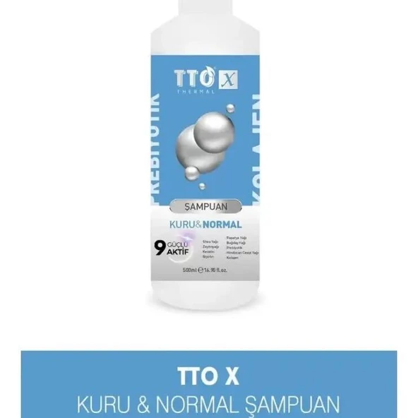 TTO X Kolajen ve Prebiyotik Kuru & Normal Saçlar Şampuan 500ml ürün görseli 1