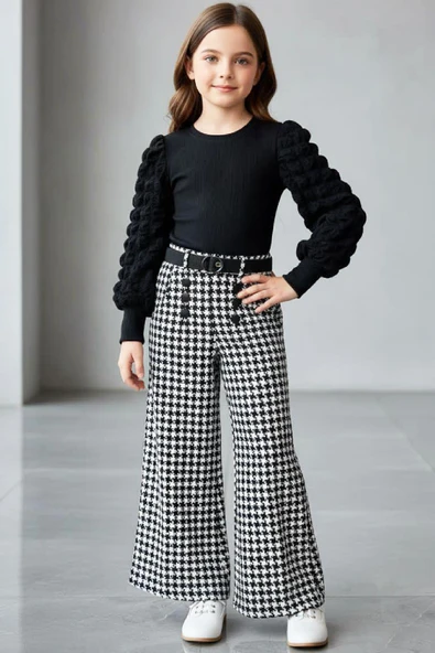 Kız Çocuk 2'li Takım (Pantolon+Sweat Bluz) 6-10 Yaş 12496 ürün görseli 1