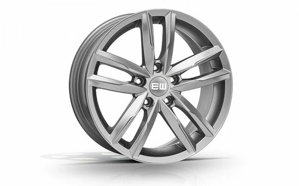 AKD-A280-02 7.5x17"5x100 ET40 57.1 Crystal Silver 17 İnç Jant Takımı (4 Adet) ürün görseli 1