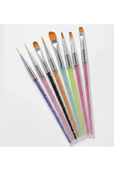 Fontenay  8'Li Nail Art & Jel Fırça Seti Full Set ürün görseli 1