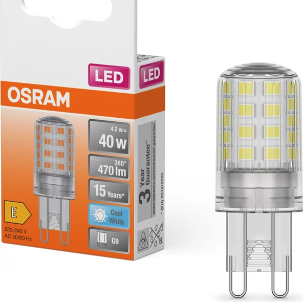 Osram LED Star Pin 4,2W 4000K Gün Işığı 470LM G9 ürün görseli 1